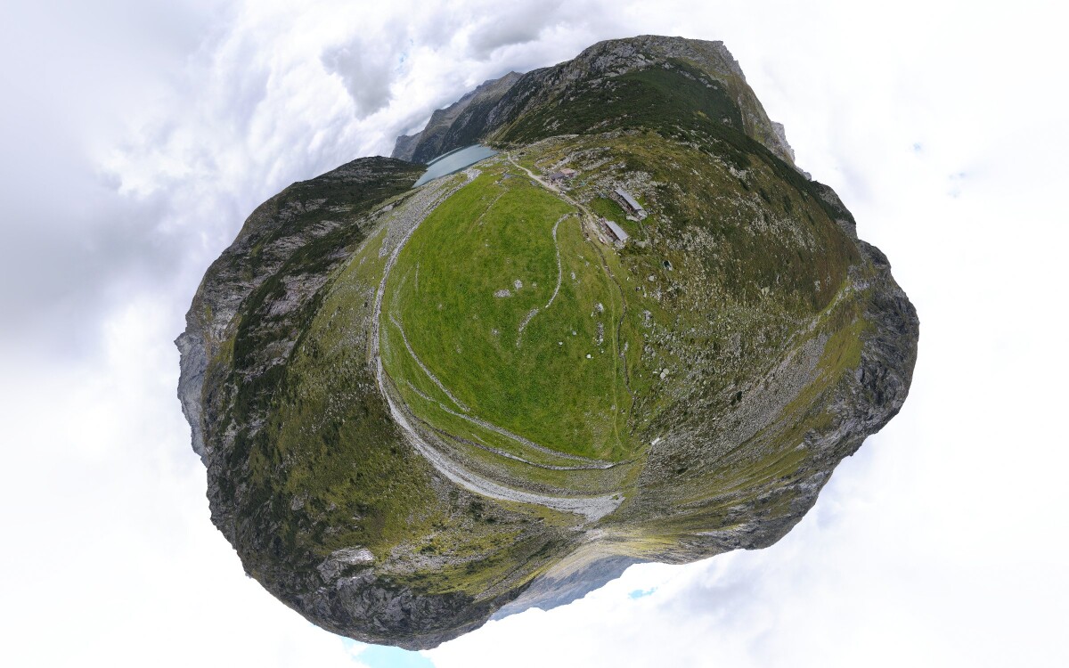 Bekijk details van de interactieve drone panorama Zillergrund Klein Tibet