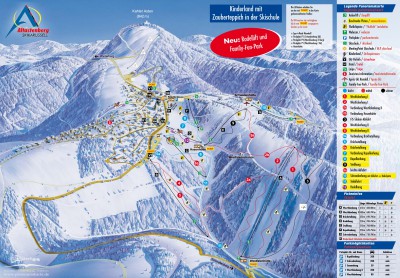 Plan des pistes Altastenberg - Saison de ski 2016-2017 Plan des pistes Altastenberg - Saison de ski 2016-2017