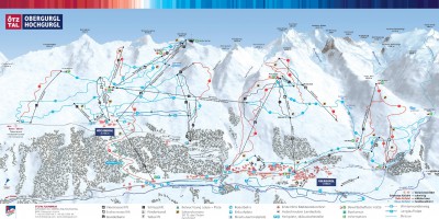 Piste Map Obergurgl - Hochgurgl - Ski season 2009-2010 Piste Map Obergurgl - Hochgurgl - Ski season 2009-2010