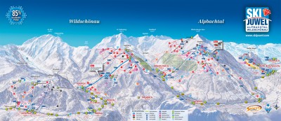 Plan des pistes Ski Juwel Alpbachtal Wildschönau - Saison de ski 2019-2020 Plan des pistes Ski Juwel Alpbachtal Wildschönau - Saison de ski 2019-2020