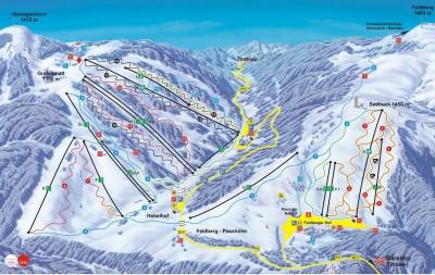 Piste Map Skigebiet Feldberg - Ski season 2011-2012