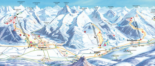 Pistekaart Tannheimertal - Skiseizoen 2021-2022 Pistekaart Tannheimertal - Skiseizoen 2021-2022