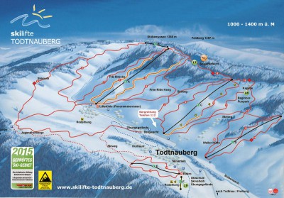 Piste Map Todtnauberg - Ski season 2014-2015 Piste Map Todtnauberg - Ski season 2014-2015