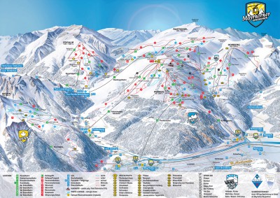 Piste Map Zillertal 3000 - Mayrhofen - Ski season 2010-2011 Piste Map Zillertal 3000 - Mayrhofen - Ski season 2010-2011