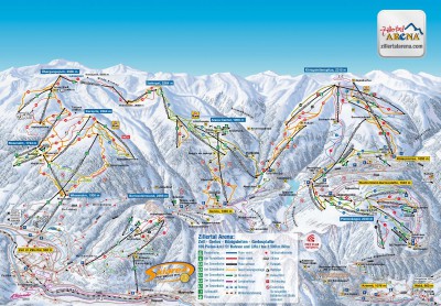 Piste maps of the Zillertal Arena ski area | AlpenCams