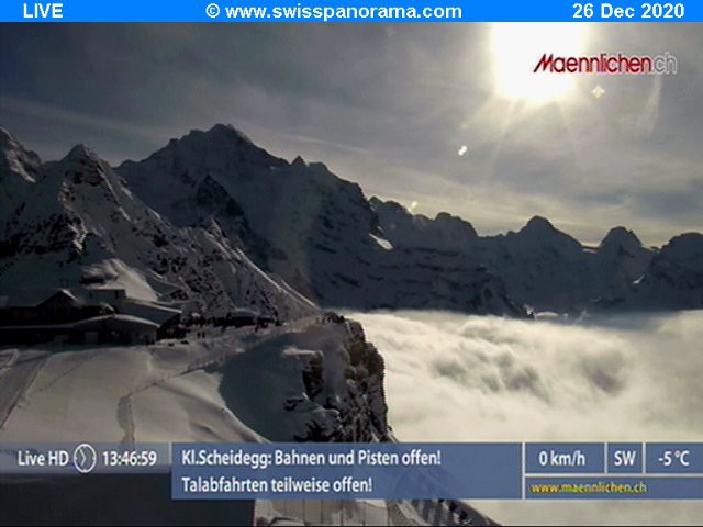 Männlichen, Jungfrau Ski Region - 26-12-2020 13:47