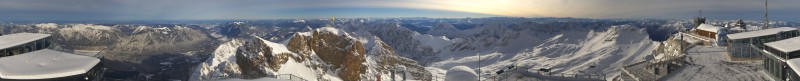 Zugspitz Gipfel - Panorama, Zugspitze - 27-12-2020 11:25