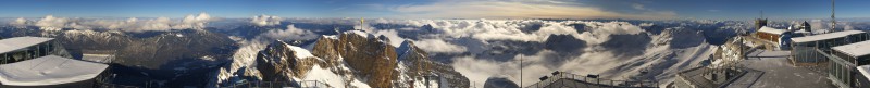 Zugspitz Gipfel - Panorama, Zugspitze - 30-12-2020 11:38